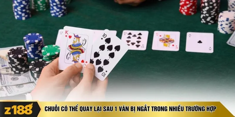 Chuỗi có thể quay lại sau 1 ván bị ngắt trong nhiều trường hợp