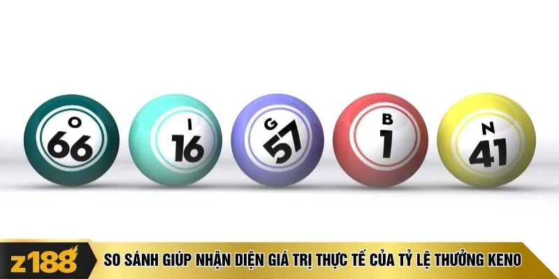 So sánh giúp nhận diện giá trị thực tế của tỷ lệ thưởng Keno